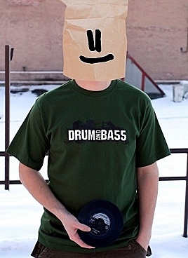 Drum and bass green t-shirt