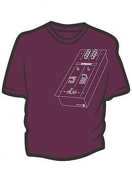 Mixer burgundy t-shirt